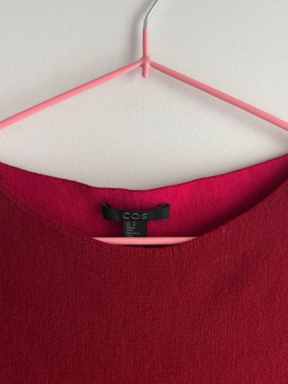COS raspberry wool tunic - Size M - Picture 2 of 11